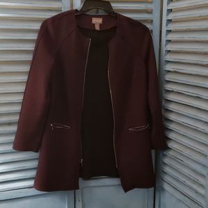 Chicos faux suede jacket